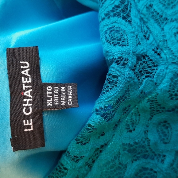 Teal LeChateau dress - Picture 4 of 4